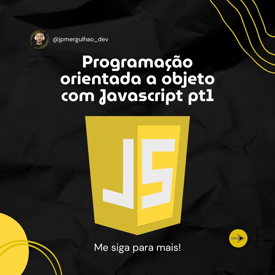 Instagram post about Object-Oriented programming in JavaScript