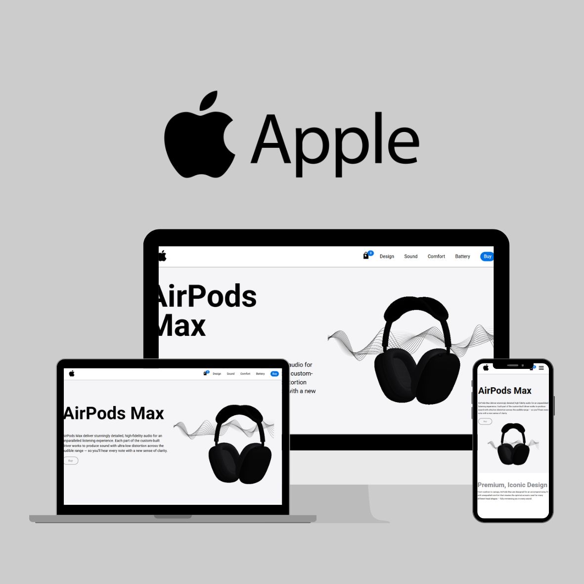 Apple AirPods Max Website